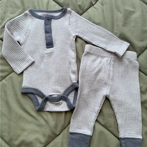 Cloud Island Two Piece Grey Thermal Outfit Newborn